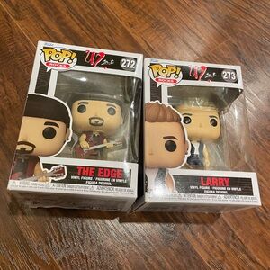 U2 POPS The Edge Guitar Larry Mullen Drums 80s 90s Goth Punk New Wave RNR Bono